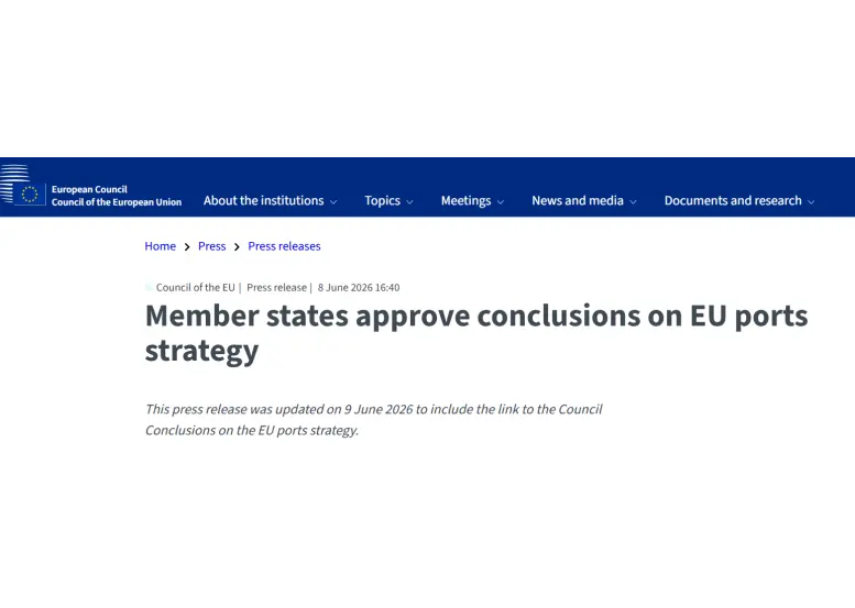 Statele membre aprobă concluziile privind strategia portuară a UE